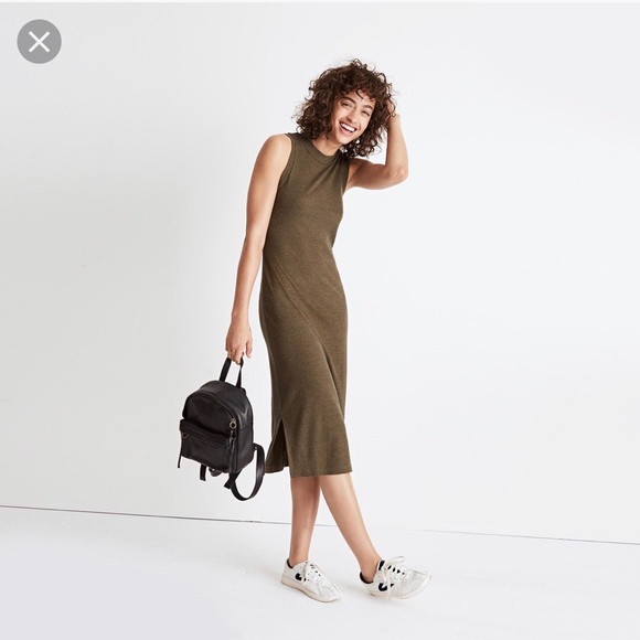 Madewell Dresses & Skirts - Madewell ribbed mockneck midi dress